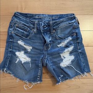 American Eagle Outfitters Women’s Ne(x)t Level Stretch Midi Jean Shorts